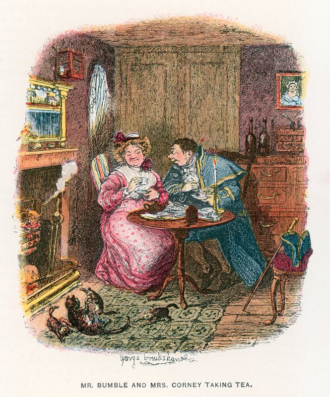 Illustration für Oliver Twist von George Cruikshank