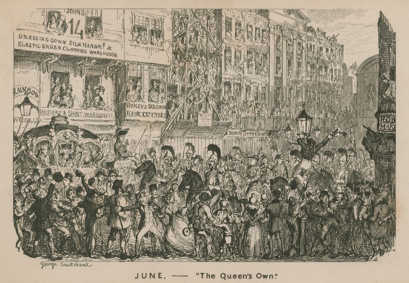 Juni - Die Königinnen eigenen von George Cruikshank