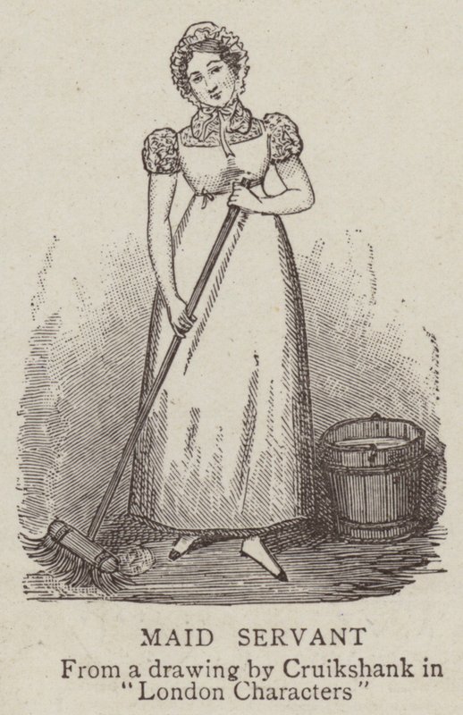 Dienstmädchen von George Cruikshank