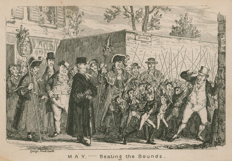 Mai - Das Abstecken der Grenzen von George Cruikshank