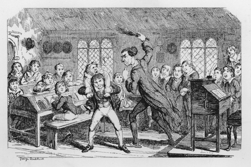Schulprügel von George Cruikshank