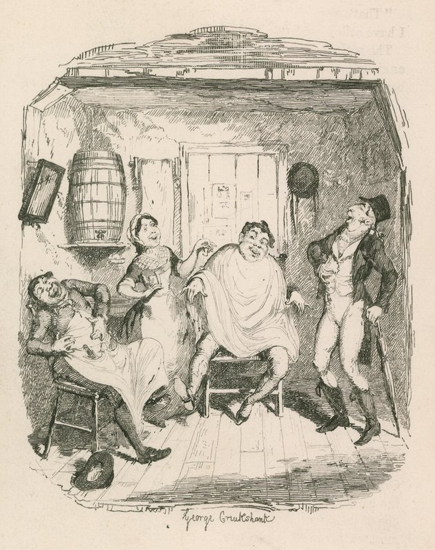 Der Friseursalon von George Cruikshank
