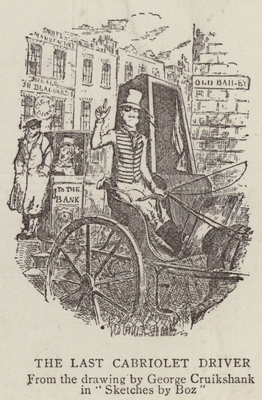 Der letzte Cabriolet-Fahrer von George Cruikshank