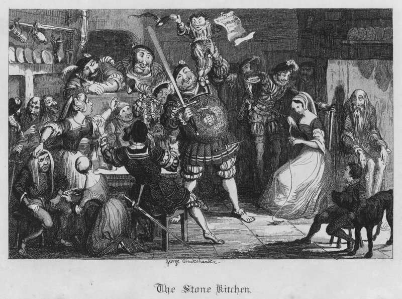 Die Steinküche (Gravur) von George Cruikshank