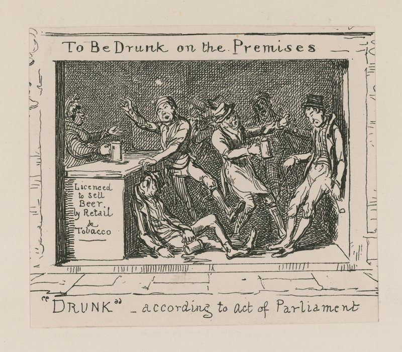 Vor Ort zu trinken von George Cruikshank