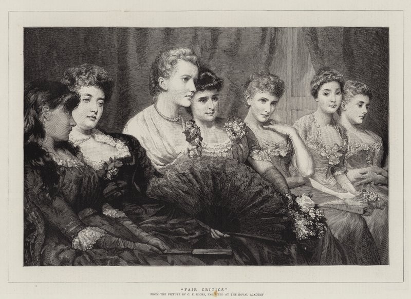 Faire Kritiker von George Elgar Hicks