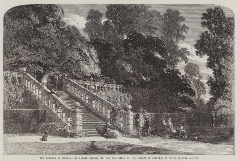 Die Terrasse in Haddon von George Haydock Dodgson