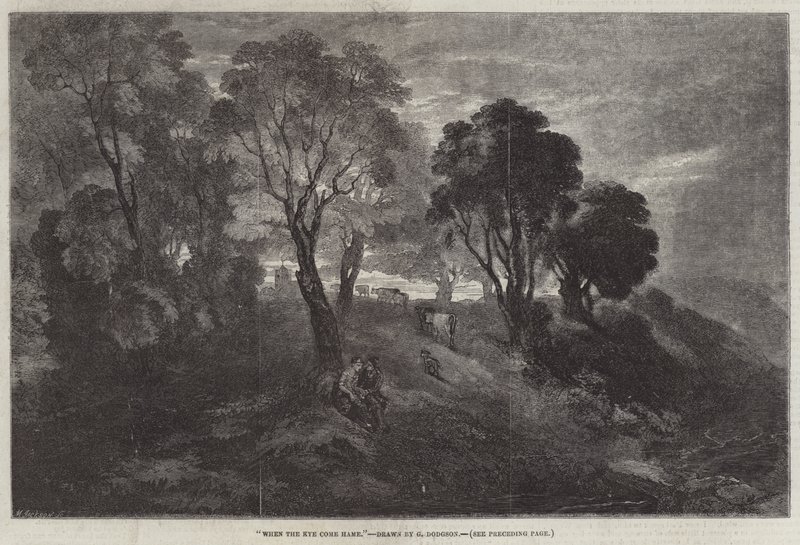 Wenn die Kühe nach Hause kommen von George Haydock Dodgson
