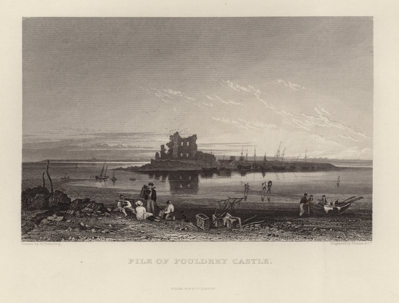 Ruine von Fouldrey Castle von George Pickering