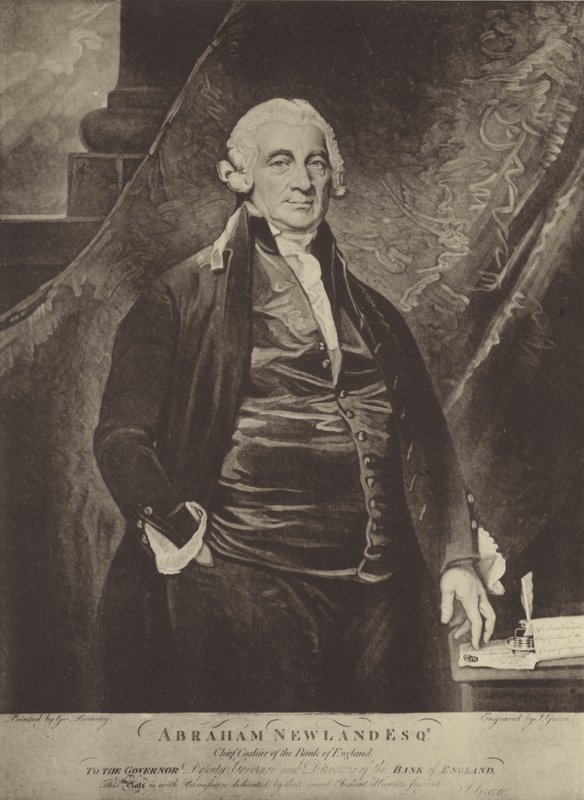 Abraham Newland von George Romney
