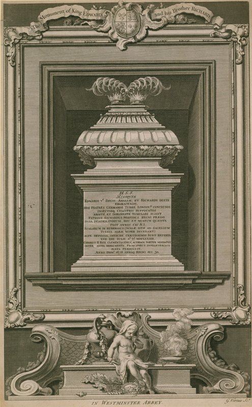 Die Prinzen im Turm Denkmal von George Vertue