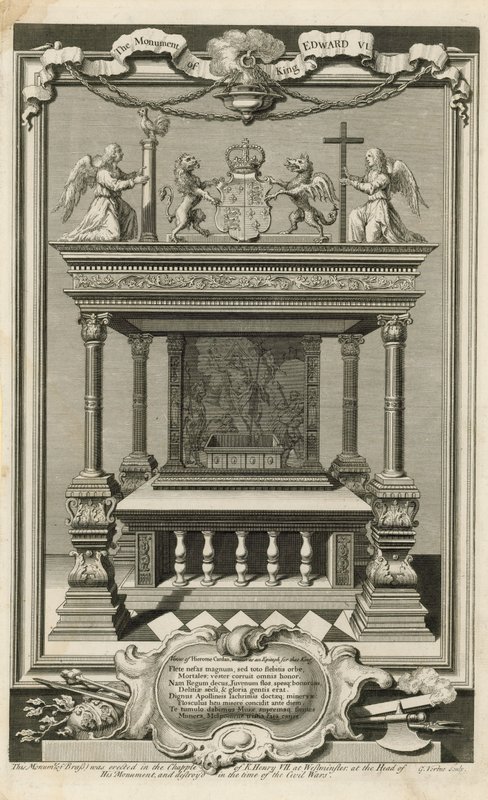 Das Denkmal von König Edward VI. von George Vertue
