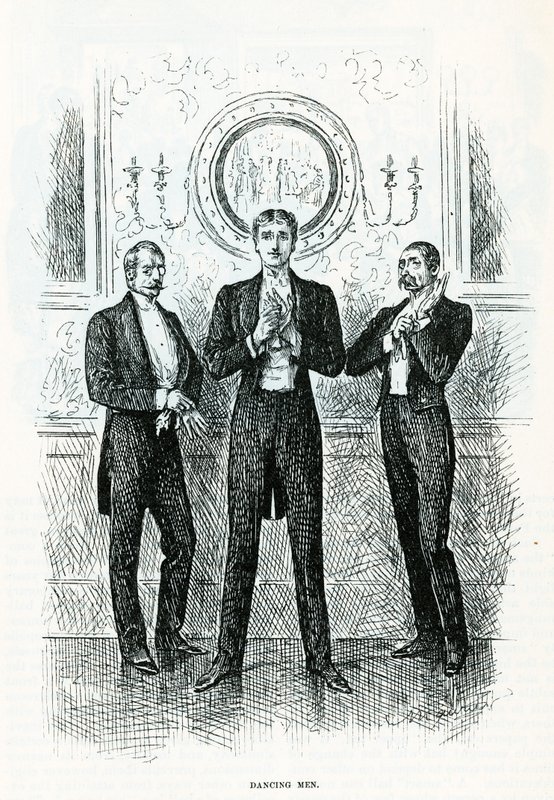 Tanzende Männer von George du Maurier