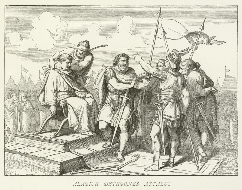 Alarich entthront Attalus von German School