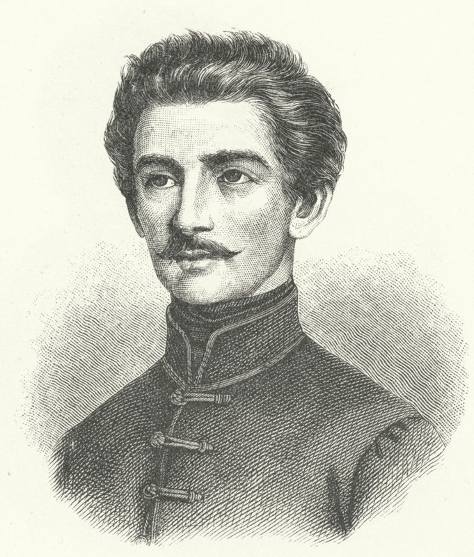 Sándor Petőfi, ungarischer Dichter und liberaler Revolutionär von German School