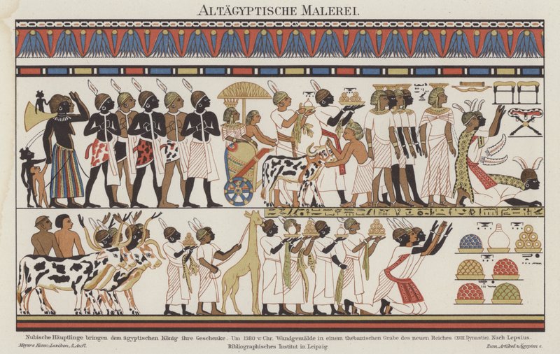Altägyptische Malerei von German School