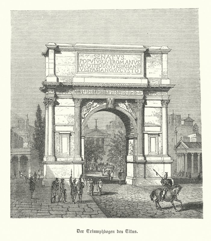 Titusbogen, Rom (Stich) von German School