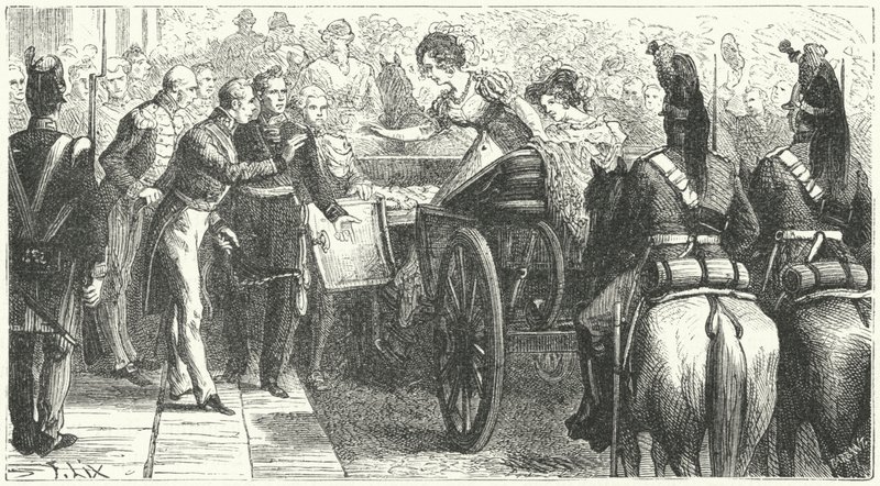 Ankunft von Königin Caroline in London von German School
