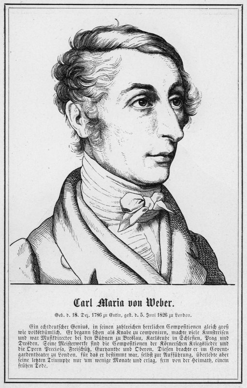 Carl Maria von Weber (Stich) von German School