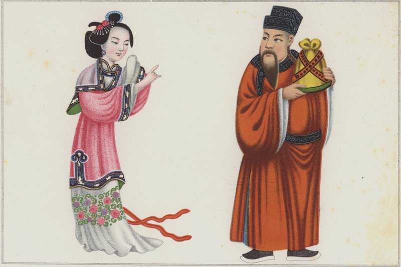 Chinesische Malereien von German School