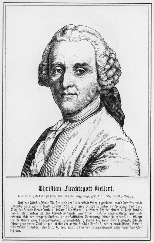 Christian Fürchtegott Gellert von German School
