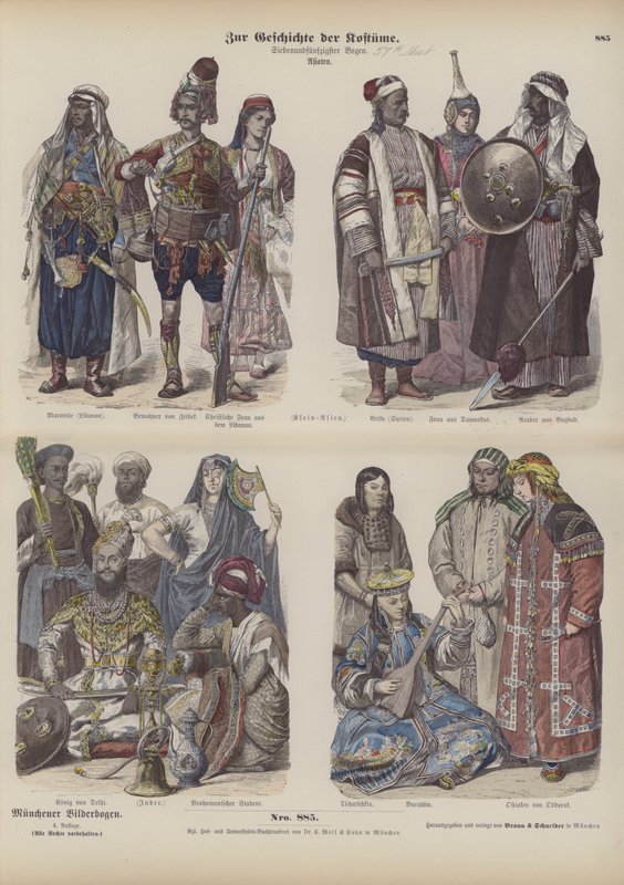 Kostüme Asiens von German School