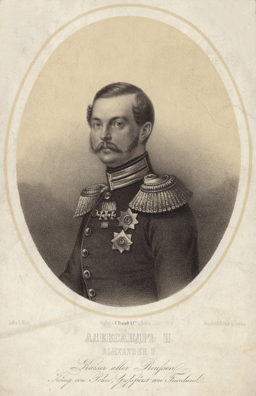Zar Alexander II. von Russland von German School