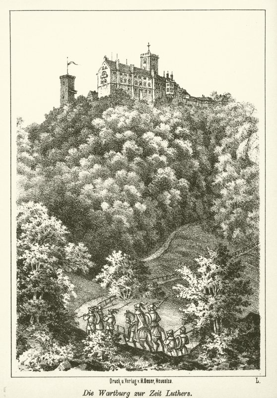 Die Wartburg zur Zeit Luthers von German School