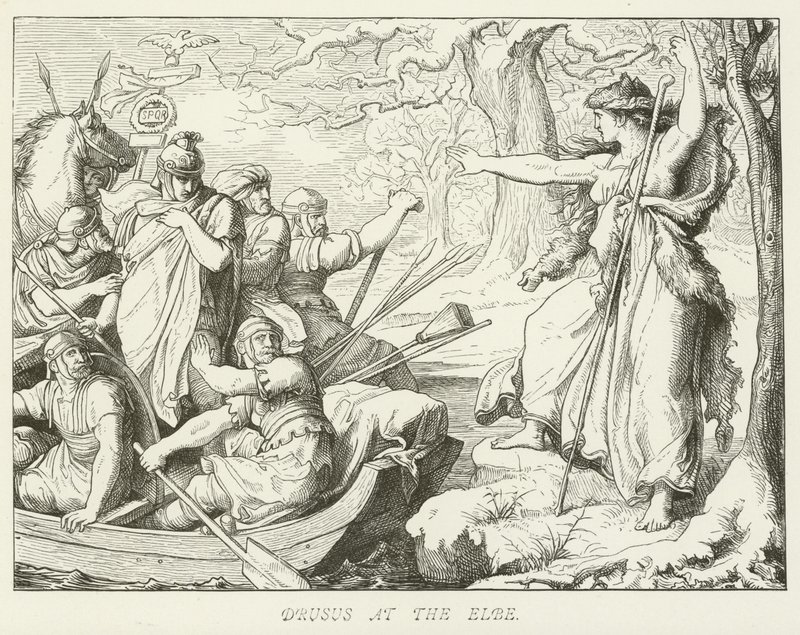 Drusus an der Elbe von German School