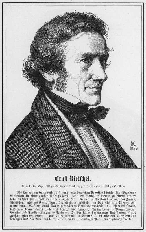 Ernst Rietschel (Stich) von German School