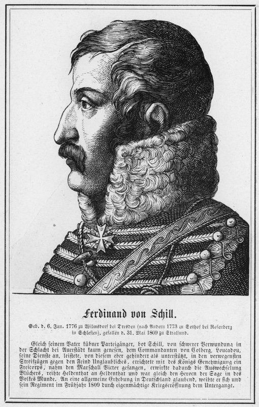 Ferdinand von Schill von German School