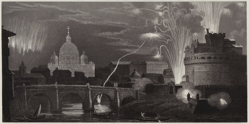 Feuerwerk in Rom, Italien von German School