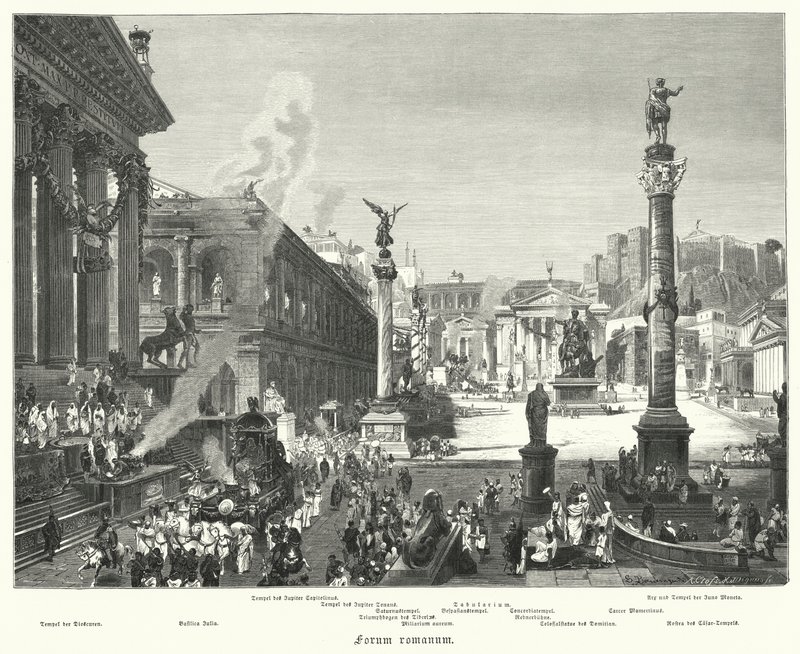 Forum Romanum, Antikes Rom von German School