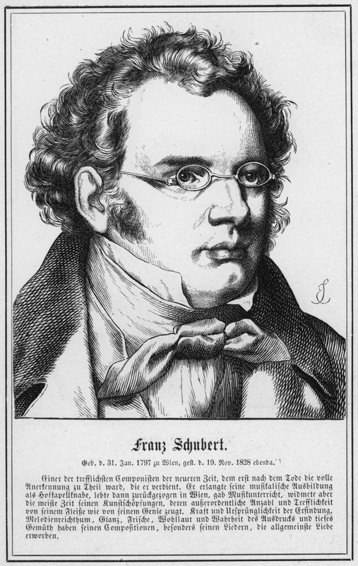 Franz Schubert (Stich) von German School