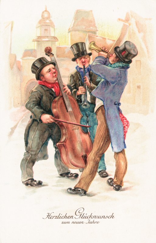 Deutsche Neujahrskarte von German School