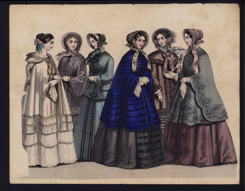Deutsche Modeplatte, Mitte des 19. Jahrhunderts von German School