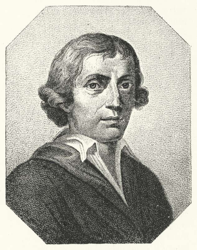 Giuseppe Parini, italienischer Satiriker und Dichter (Stich) von German School