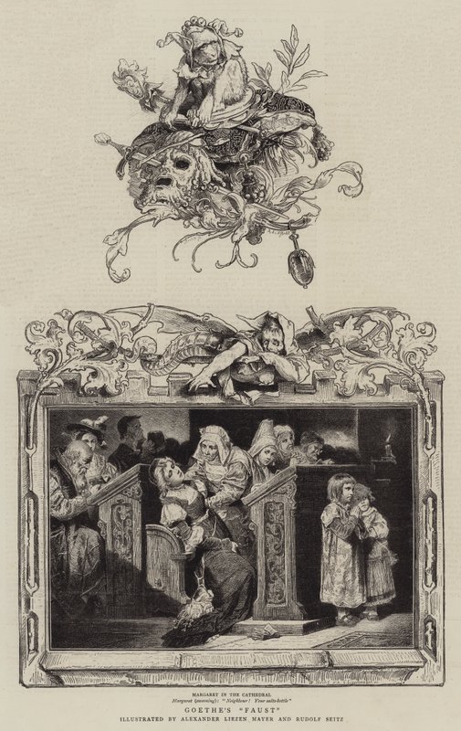 Goethes "Faust" (Gravur) von German School