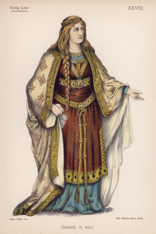 Goneril, aus Shakespeares König Lear von German School