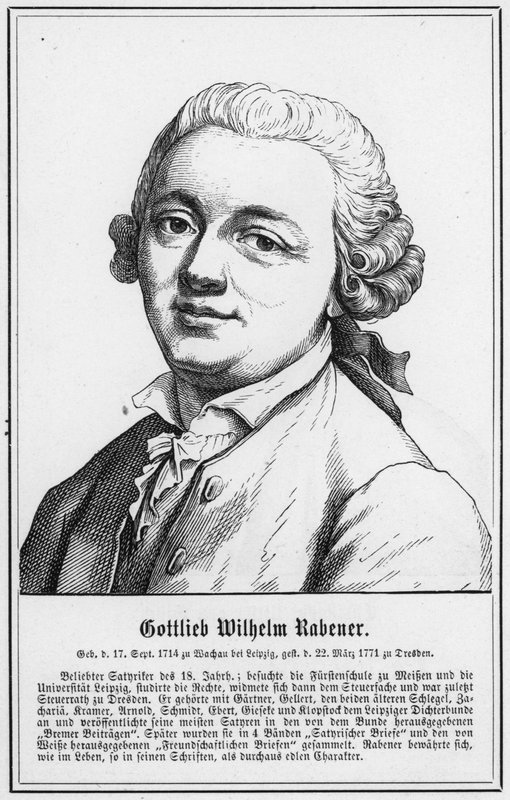 Gottlieb Wilhelm Rabener von German School
