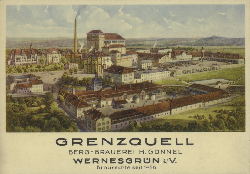 Grenzquell-Brauerei, Wernesgrün, Sachsen, Deutschland von German School