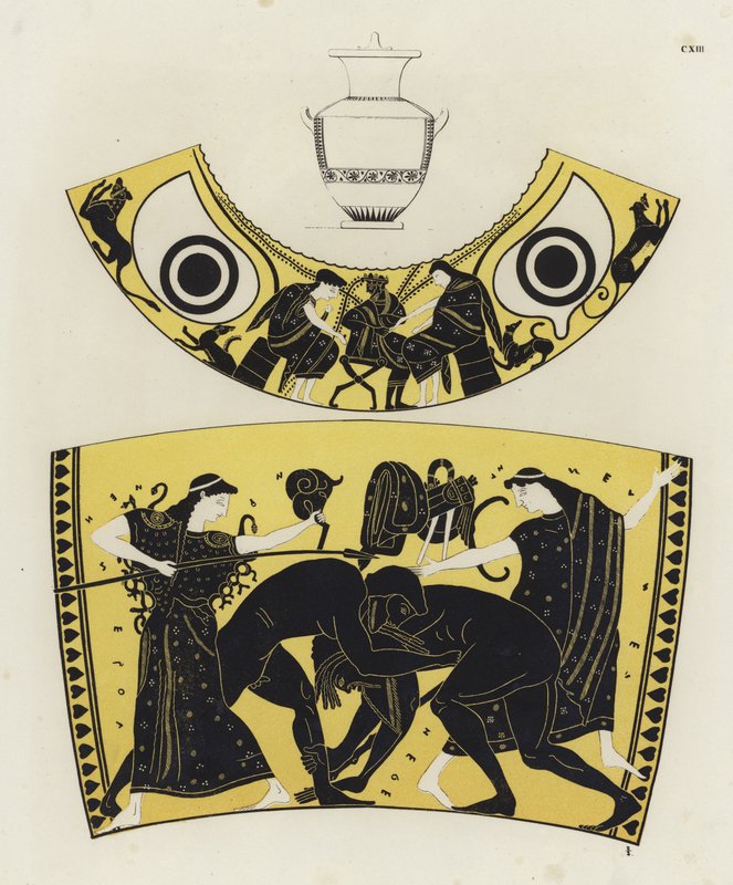 Herkules und Nereus von German School