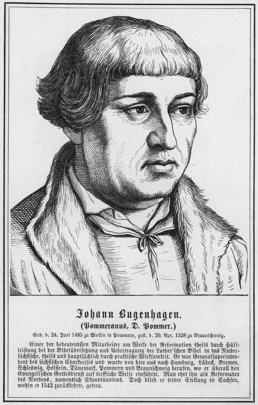 Johann Bugenhagen, Pommeranus, D Pommer von German School