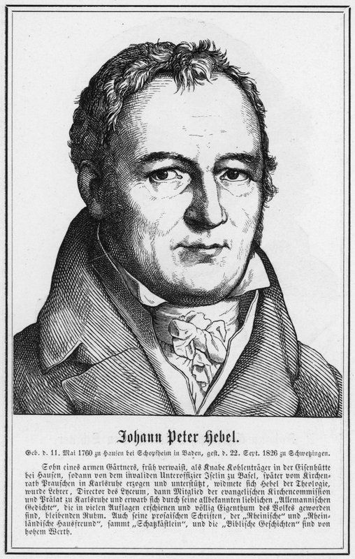 Johann Peter Hebel von German School