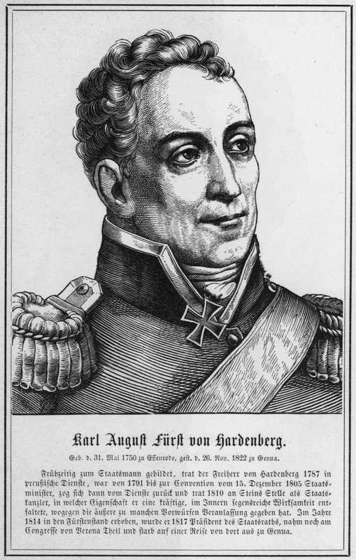 Karl August Fürst von Hardenberg von German School