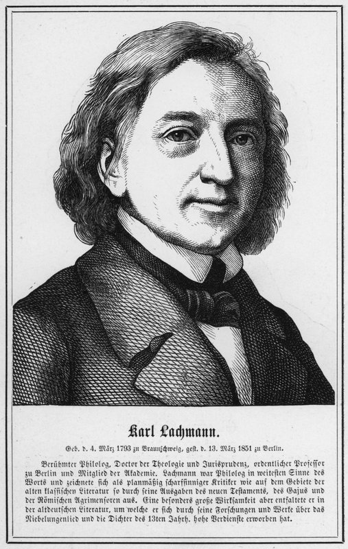 Karl Lachmann (Stich) von German School