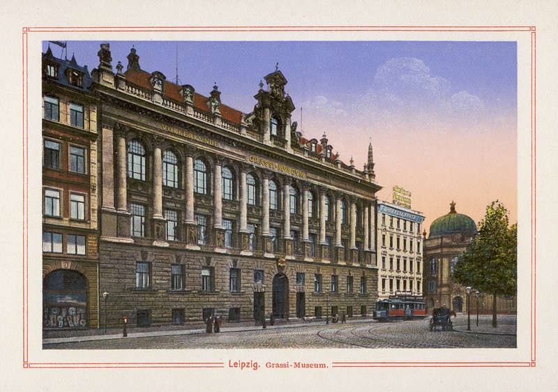 Leipzig, Grassi-Museum (Farblithografie) von German School