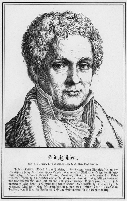 Ludwig Tieck von German School