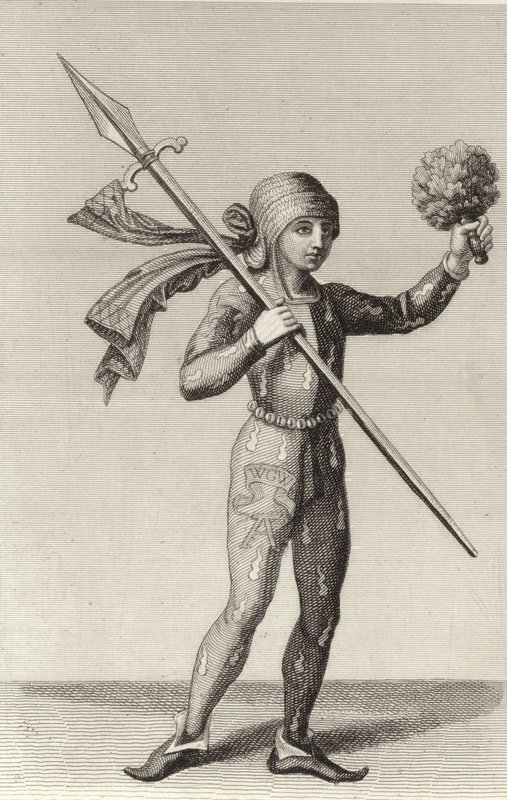 Mann aus Nürnberg mit einem Speer von German School