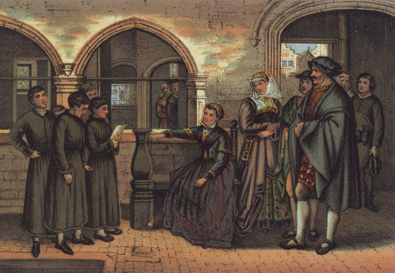 Martin Luther als Chorknabe von German School